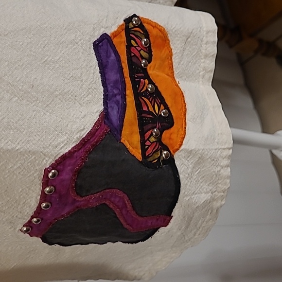 Vtg. Alfredos wife ethnic Native pullover blouse - Picture 5 of 9